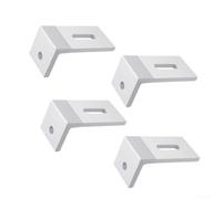 Kit de montaje de paneles solares, abrazaderas de panel solar de aluminio, para techo de metal, techo de estaño, techo plano, techo de hoja, para paneles de 10 W-100 W (1 unidad)