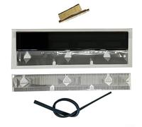 Kit de montaje de pantalla LCD y cable de cinta con cabezal de soldadura T-Tip para BMW Dashboard Instrument Cluster E38 E39 E53 (plata)