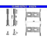 KIT DE MONTAJE DE PASTILLAS DE FRENO 13.0460-0279.2 ATE para PORSCHE VW