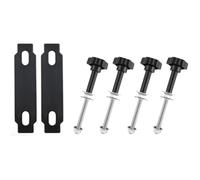Kit de montaje de placa de tracción: soporte universal para portaequipajes | Kit de montaje de placa de tracción, soportes de hierro negro con perillas de liberación rápida para SUV, camiones, RV, porta
