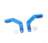 Kit de montaje de protector de mano para manillar de 28 mm Soporte de aleación de aluminio resistente con sistema de fijación seguro en color negro (azul)
