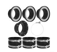 Kit de montaje de recogida de polvo con junta de goma de fijación magnética y abrazadera de acero inoxidable para rango de tubería de 91-114 mm
