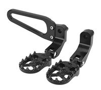 Kit de montaje de reposapiés de estriberas traseras para pasajero de motocicleta, diseño antideslizante, aluminio CNC para R18 2020 2022 (Negra)