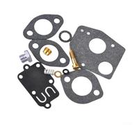 Kit de montaje de revisión de carburador para motores pequeños de cortacésped, incluyendo válvula de aguja y junta de cuenco flotante para modelos 494624 495606
