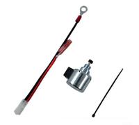 Kit de montaje de solenoide de apagado de combustible del carburador para AM128242 Reemplaza 12 757 09 12 757 33S compatible con CH11 a CH16 CV11 a CV16 4 piezas