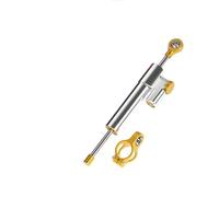 Kit de Montaje de Soporte de Amortiguador de dirección estabilizador de Motocicleta Compatible con BMW S1000RR, S1000R, R1200GS, F650GS, F800GS, Estabilizador de Amortiguador(Silver Gold)