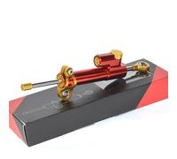 Kit de Montaje de Soporte de Amortiguador estabilizador de dirección Ajustable Compatible con Honda CB600F Hornet CB650F CB650R 750 750F Estabilizador de Amortiguador(Red Gold)