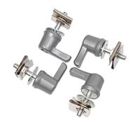 Kit de montaje de tuercas y pernos de bloqueo de palanca de alforja plateada para motocicleta, Compatible con Touring Road Street Electra 1992-2023