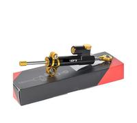 Kit De Montaje Del Soporte Control Seguridad Amortiguador Dirección Ajustable Para Motocicleta MT 07 MT07 MT-07 2014-2016 Estabilizador Volante(Blakc Gold)