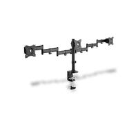 Kit de montaje - DIGITUS - DA-90362 - Montaje con abrazadera - 2 brazos articulados - 3 monitores
