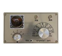 Kit de montaje DIY de radio mineral pequeño y hermoso con cabezal de medidor