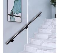 Kit de montaje en pared, longitud ajustable de 1 m a 3,6 m, barandilla de seguridad antideslizante para escaleras de interior/exterior, soporte duradero para un agarre seguro