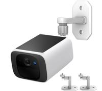 Kit de montaje en pared para Wyze Cam Pan, VHB Stick On - Fácil de instalar, función de inclinación completa y cacerola, sin ensuciar, sin taladros, fuerte montaje adhesivo (blanco)