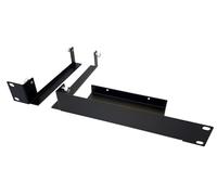 Kit de montaje en rack de 19 pulgadas para Turris Omnia NG - NGW, 1U, soportes de metal negro con soporte alimentador