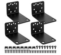 Kit de Montaje en Rack de 19 Pulgadas, Rack Mount Kit, Oreja de Montaje en Rack Ajustable de 14 a 30 mm en Conmutador de 19" Compatibles con Netgear TRENDnet Cisco D-Link HP, 10,6" a 19" (90mm)