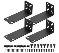 Kit de Montaje en Rack de 19 Pulgadas, Rack Mount Kit, Oreja de Montaje en Rack Ajustable de 14 a 30 mm en Conmutador de 19" Compatibles con Netgear TRENDnet Cisco D-Link HP, 10,6" a 19" (108 mm)