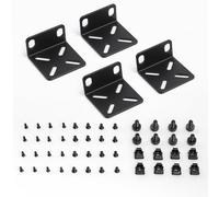 Kit de Montaje en Rack, Orejas de Rack de Interruptor Ajustables de 19 Pulgadas compatibles con la mayoría de los Productos Buffalo Tech, Cisco, NETGEAR, DELL, D-Link, Linksys y TRENDnet (Set A)