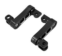 Kit De Montaje Estriberas Pasajero para Motocicleta, Clavijas Macho Ajustables, Abrazadera Pie, Soporte Extensiones para Harley