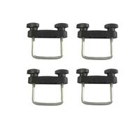 Kit de Montaje para Portaequipajes Juego de 4 Abrazaderas Montaje con Pernos en U for Cesta Techo Coche(60mm 4pcs)