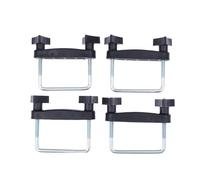 Kit de Montaje para Portaequipajes Kit de Montaje Abrazaderas en U for Cesta portaequipaje Techo 4 Piezas, Clip fijación Universal for Marco Equipaje(Color2)