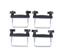 Kit de Montaje para Portaequipajes Kit de Montaje Abrazaderas en U for Cesta portaequipaje Techo 4 Piezas, Clip fijación Universal for Marco Equipaje(Color2)