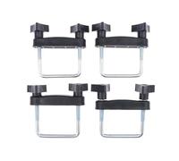 Kit de Montaje para Portaequipajes Kit de Montaje Abrazaderas en U for Cesta Techo Coche, 4 Piezas, Clip fijación Universal for Marco Equipaje(Color1)