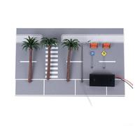 Kit de montaje para sala de exposición de coche, sistema modular de escaparate para coches 1:64, juguete de taller con luz USB