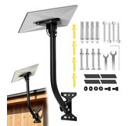 Kit de montaje satélite, brazo orientable para parábola Internet - Fijación satelital antiviento | para montaje en pared exterior, techo, techo, estación meteorológica, autocaravana, casa, césped
