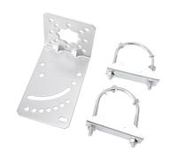 Kit de Montaje Soporte de Mástil de Antena de Acero Inoxidable con Abrazadera para Tubo, Soporte de Mástil de Acero Inoxidable para Construcción de Red Exterior