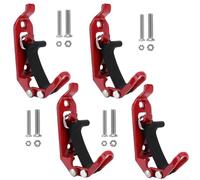 Kit de montaje versátil para portaequipajes de techo con abrazaderas de goma de metal para almacenamiento seguro de herramientas y equipos, soportes de montaje en pared multiusos (4 piezas)