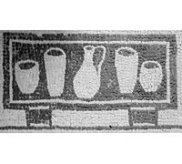 Kit de mosaico arcón con vasijas de cocina romana. 2400 teselas de 5mm. + herramientas. Tamaño terminado: 36X20 cm.