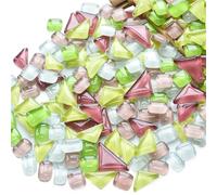Kit de mosaico diy 50 Uds. De piedras de mosaico coloridas cristal mezclado con forma Irregular, decoración creativa hecha a mano DIY Teselas para mosaicos(24)