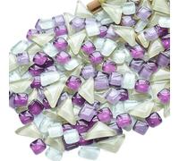 Kit de mosaico diy 50 Uds. De piedras de mosaico coloridas cristal mezclado con forma Irregular, decoración creativa hecha a mano DIY Teselas para mosaicos(32)