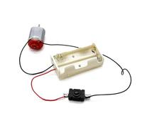 Kit de Motor 130, Motor de 16500 RPM con caja de almacenamiento de batería 2AA e interruptor, Mini Kit de circuito Simple de Motor electrónico DIY