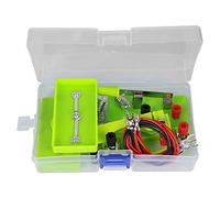 Kit de Motor de Circuito eléctrico, Proyecto de Ciencia de Bricolaje Stem Kits educativos de Aprendizaje Montessori para niños(Verde)