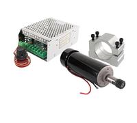 Kit de motor de husillo CNC de 500 W, husillo refrigerado por aire, abrazaderas de 52 mm, regulador de velocidad de fuente de alimentación y pinza de mandril ER11. Bajo nivel de ruido