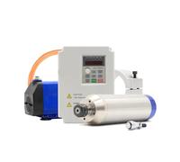 Kit de Motor de husillo refrigerado por agua con husillo de Metal ER20 de 2,2 kW, accionamiento de frecuencia de 12000rpm y 400Hz for Metal, hierro y acero inoxidable(BD612,380v-400Hz-12000rpm)