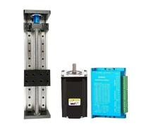 Kit de motor de riel lineal, mesa deslizante con husillo de bolas CNC SFU1605, motor Nema23, mesa deslizante, etapa de guía lineal, módulo de movimiento del eje XYZ(3Nm Encoder motor,1100mm)