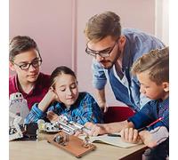 Kit de Motor Stirling Generador de Electricidad Modelo de Motor de Aire Caliente con diseño de Volante de inercia con luz LED y componentes de Aluminio mecanizados por CNC sobre