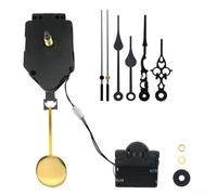 Kit de movimiento de reloj de cuarzo con caja de música y péndulo, mecanismo de reparación para reloj de pared DIY, incluye 2 pares de manecillas y herramientas, juego de piezas de repuesto