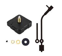 Kit de movimiento de reloj de cuarzo para relojes de pared - Mecanismo de engranaje silencioso con base de 56 mm, eje de 20 mm, manecilla de minutos de 12,6 cm y manecilla de hora de 6,3 cm - dorado