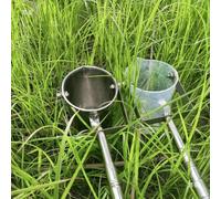 Kit de muestras de agua telescópica de metal, capacidad de 1000 ml para muestreo de río, lago y piscina, contenedores verticales de muestra de agua con escala de medición, diseño duradero y portátil