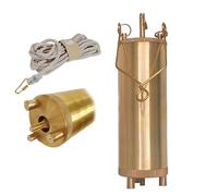 Kit de muestreo de Acero Inoxidable para el Fondo del Tanque de Combustible, Botella de extracción de Aceite de Cobre de 1000 ml (con Cuerda), Herramienta de recolección de muestras de Agua