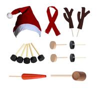 Kit de muñeco de Nieve para niños al Aire Libre 15 unids/Set Construir un Kit de muñeco de Nieve decoración de Vacaciones de Invierno para Fiestas de Vacaciones de Invierno Decoraciones al Aire Libre