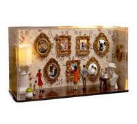 Kit de Museo de Hazlo Tú Mismo | Pequeña Exhibición Fotográfica con Figuritas En Miniatura - Marco de Fotos del Museo | para Decorar Pared, Oficina, como Recuerdo A Madres Y Mamá, En El Hogar O para
