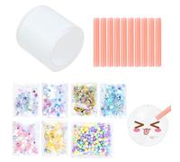 Kit de nano cinta de burbujas de 3 m para hacer burbujas, cinta nano mágica de doble cara para hacer burbujas, cinta nano soplable, cinta adhesiva de burbujas, globo, juguete, lentejuelas, pajita para