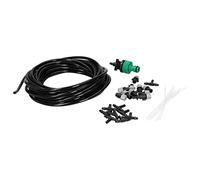 Kit de Nebulización de Riego de Jardín, Sistema de Nebulización de Generador de Niebla Al Aire Libre de 10 M, Sistema de Riego de Refrigeración para Patio de Bricolaje, Jardín de Invernadero