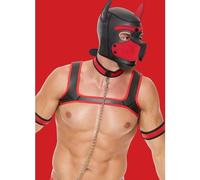 Kit de neopreno Ouch Puppy Play - Rojo , L/XL