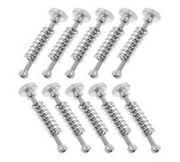 Kit de nivelación de cama caliente de acero inoxidable para impresoras 3D, 10 piezas para resorte de tornillo M3 y juego de perillas, estabilidad precisa de la plataforma y adherencia de primera capa