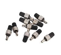 Kit de núcleo de válvula de neumáticos para Bicicletas 10pcs de níquel Plateado válvula Alemana de latón núcleo con Tapas de Alta Resistencia Duradera fácil de Instalar para